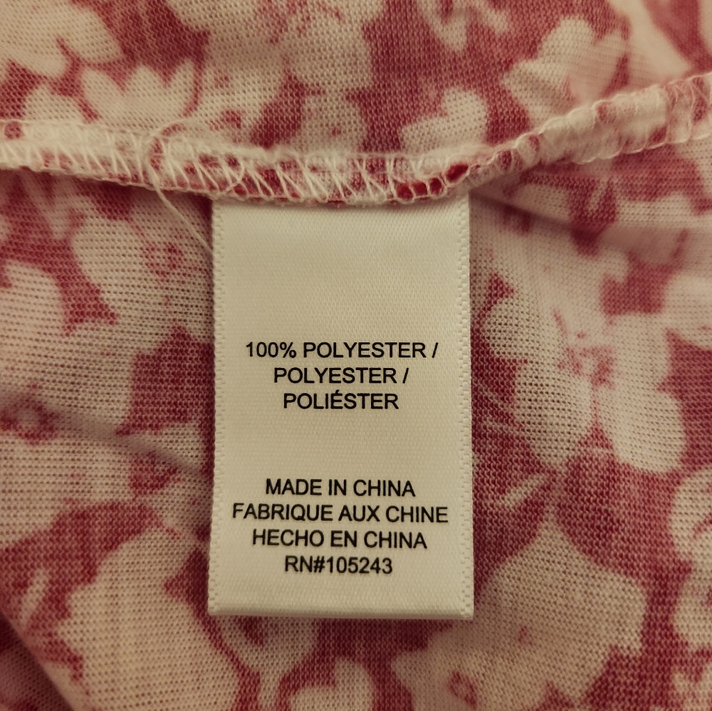 Bobeau, Large, Criss Cross V Neckline, Womens Short Sleeve Top - Picture 5 of 7